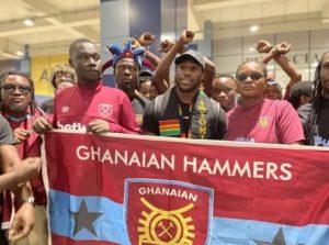 West Ham striker Michail Antonio arrives in Ghana to support his academy Samba Stars 